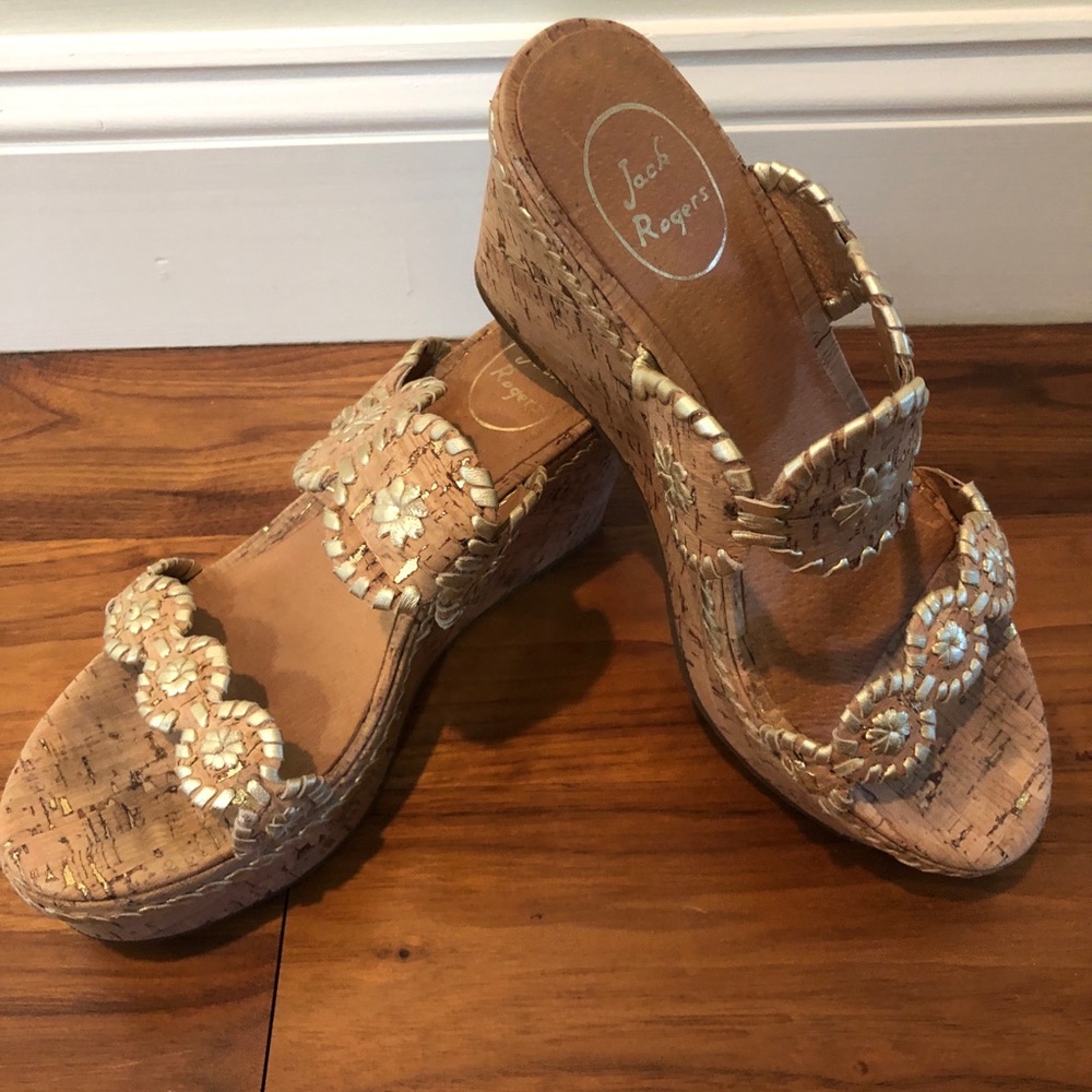 Jack Rogers Cork Wedges